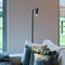 Atmooz - Vloerlamp Pomery - zwart - Staande Lamp - Stalamp - Woonkamer - Hoogte 146cm - Metaal