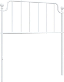 vidaXL - Hoofdbord - 90 - cm - metaal - wit