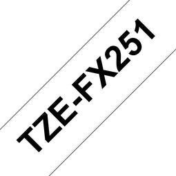 Brother TZE-FX251 - Printerlabel - Zwart op wit - (18g)