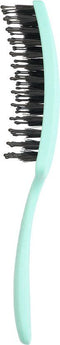 Olivia Garden Fingerbrush Care Mini Kids - Paddle Brush - Nylon en boar bristles - Groen