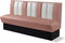 Bel Air Dinerbank Single Booth HW-180 Dusty Rose