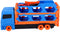 Pop-up auto transporter met 2 metal auto's.