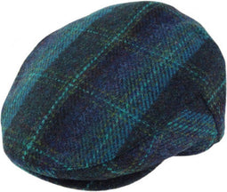 Pet county Blauw met Tuquoise ruit - Harris Tweed - Glen Appin of Scotland M (57-58 cm)