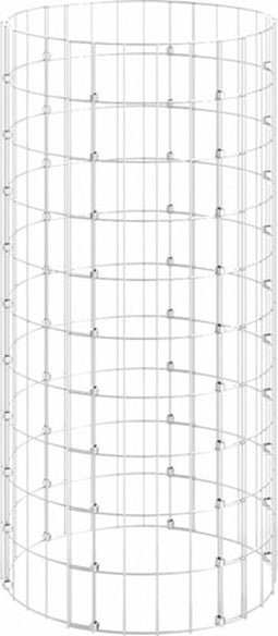 vidaXL - Gabion - paal - rond - Ø50x100 - cm - gegalvaniseerd - staal