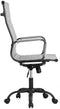 Feel Furniture Luxe Bureaustoel - Hoge Rugleuning - Lichtgrijs met Mat Zwart Frame