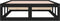 vidaXL - Bedframe - massief - hout - zwart - 100x200 - cm