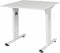 Verstelbaar Bureau - 80x80 wit - wit frame