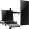 SpeaKa Professional SP-MM-302 - Monitor-scharnierarm - Dubbele verstelling met laptophouder - 360° draaibaar