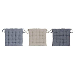 Stoelkussen DKD Home Decor Beige Blauw Polyester Katoen Aluminium Marineblauw Mediterrane (3) (38...