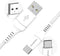imoshion Kabel - USB C naar USB A Kabel - 2 meter - USB-C Oplader Kabel - Geschikt voor o.a. Apple iPhone 15/16 en Samsung - Wit