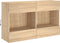 vidaXL - Tv-wandmeubel - met - LED-verlichting - 98,5x30x60,5 - cm - sonoma - eiken