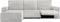 Hoes voor chaise longue met korte armleuning links Eysa JAZ Wit 120 x 120 x 360 cm