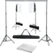 vidaXL - Fotostudioset - met - softboxlampen - en - achtergrond