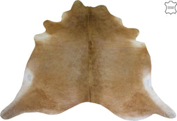 J-Line tapijt Koeienvel - leer - beige