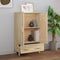 vidaXL - Hoge - kast - 70x31x115 - cm - bewerkt - hout - sonoma - eikenkleurig