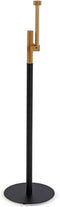 Toiletrolhouder Versa River Zwart Metaal Bamboe 16,8 x 54,5 x 16,8 cm