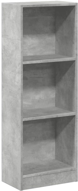 vidaXL - Boekenkast - 40x24x109 - cm - bewerkt - hout - betongrijs