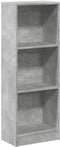 vidaXL - Boekenkast - 40x24x109 - cm - bewerkt - hout - betongrijs