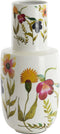 Light&living Vaas deco Ø20x40 cm YVOTA wit+bloemen print