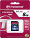 Transcend 8GB SDHC - Geheugenkaart Class 10 UHS-I 300X - 25 Mb/s schrijfsnelheid (1 stuk)
