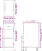 vidaXL - Onderkast - met - lade - 30x46x81,5 - cm - spaanplaat - sonoma - eikenkleurig