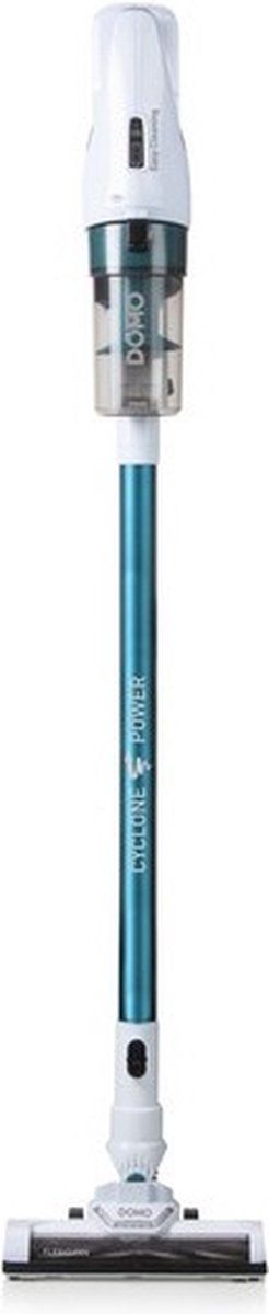 Domo DO233SV - Snoerloze steelstofzuiger - Cyclonisch - Blauw/wit