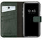 Selencia iPhone 12 Mini - Echt Lederen Bookcase - 3 Pashouders - Groen