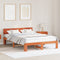 vidaXL - Bedframe - met - Gepersonaliseerd - Hoofdbord - Bruin - 150x200 - cm - Massief - Grenenhout