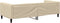 vidaXL - Slaapbank - 90x200 - cm - stof - crèmekleurig