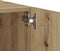 vidaXL - Nachtkastje - 100x35x40 - cm - bewerkt - hout - artisanaal - eikenkleur