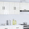 vidaXL - Keukenwandkast - Lucca - bewerkt - hout - hoogglans - wit