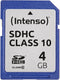 Intenso SDHC Class 10 4GB - Flashgeheugen - Schokbestendig Temperatuurbestendig Röntgenbestendig - Zwart