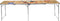 Furniture Limited - Bierpongtafel inklapbaar 240x60x55 cm MDF en aluminium