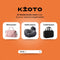 Kioto Toilettas - Beautycase met Haak - Waterafstotend - Zwart
