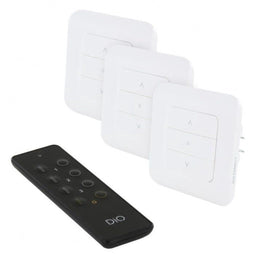 Kit van 3 rolluikschakelaars en afstandsbediening - DIO CONNECT - REV-KIT-04