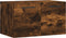 vidaXL - Wandkast - 60x36,5x35 - cm - bewerkt - hout - gerookt - eikenkleurig