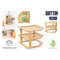 Hoekschappen Quttin Bamboe 25,5 x 25,5 x 23 cm (6 Stuks)