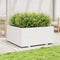 vidaXL - Plantenbak - 100x100x49,5 - cm - massief - grenenhout - wit