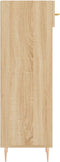 vidaXL - Schoenenkast - 30x35x105 - cm - bewerkt - hout - sonoma - eikenkleurig
