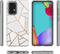 iMoshion Hoesje Geschikt voor Samsung Galaxy A52 (4G) / A52s / A52 (5G) Hoesje Siliconen - iMoshion Design hoesje - Wit / Meerkleurig / Goud / White Graphic
