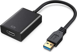Garpex® USB naar HDMI Adapter - USB 3.0 naar HDMI - Full HD 1920 x 1080 - Zwart