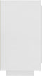 vidaXL - Dressoir - 80x40x75 - cm - bewerkt - hout - hoogglans - wit