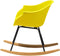 Beliani HARMONY - Schommelstoel - Geel - Kunststof
