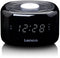 Lenco CR-12BK - Wekkerradio - FM radio 20 presets - Zwart