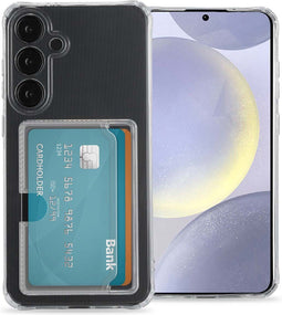 iMoshion Hoesje Geschikt voor Samsung Galaxy S24 Plus Hoesje Met Pasjeshouder - iMoshion Softcase Backcover met pashouder 3.0 - Transparant