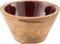 J-Line Mango kom - hout - bordeaux - small - 2 stuks - woonaccessoires