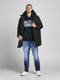 JACK&JONES PLUS JJECORP LOGO SWEAT HOOD NOOS - Heren Hoodie - Geborstelde stof - Maat EU3XL US1XL