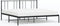 vidaXL - Bedframe - met - hoofdbord - metaal - zwart - 183x213 - cm