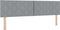vidaXL - Hoofdbord - met - Diamantblokontwerp - in - Lichtgrijs - - - 180 - cm - Stof