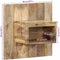 vidaXL - Nachtkastje - 50x27x50 - cm - massief - ruw - mangohout